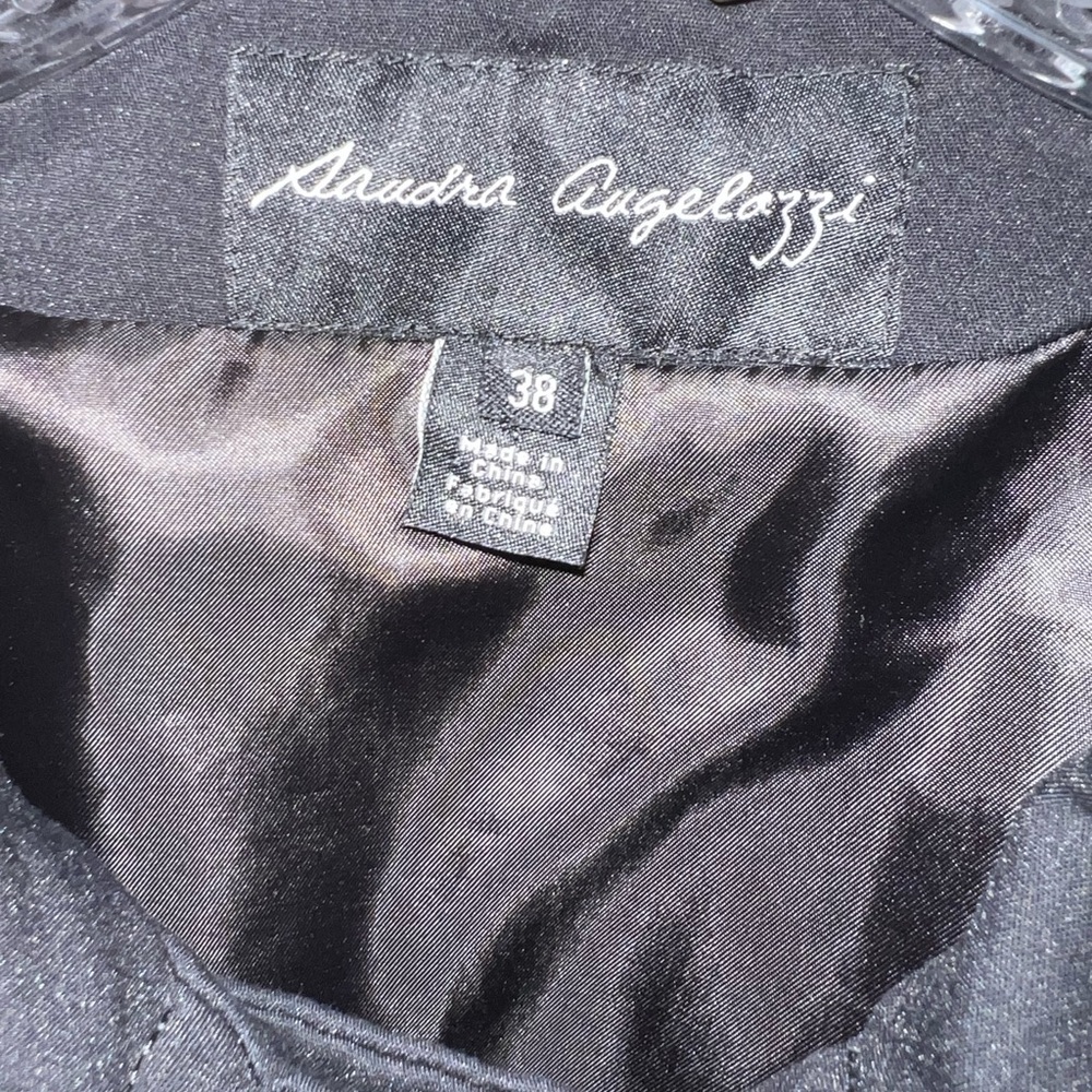 Sandra Angelozzi Black Double-Breasted Trench Coat - Picture 4 of 4